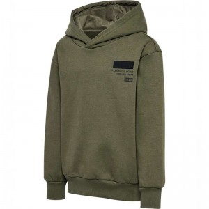 Hummel Archie Hettegenser Barn Olivengrønne | 401014-563