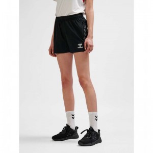 Hummel Authentic Woven Shorts Dame Svarte | 129872-982
