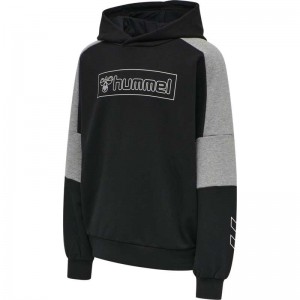 Hummel Boxline Hettegenser Barn Svarte | 912743-701