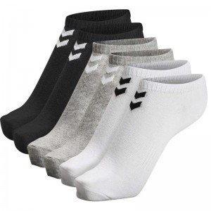 Hummel Chevron 6-pack Ankle Sokker Dame Svarte | 190377-361