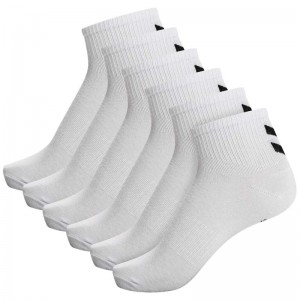 Hummel Chevron 6-pack Mid Cuts Sokker Herre Hvite | 059428-446