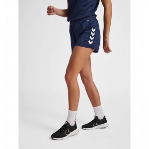 Hummel Core Xk Poly Shorts Dame Marineblå | 681927-288