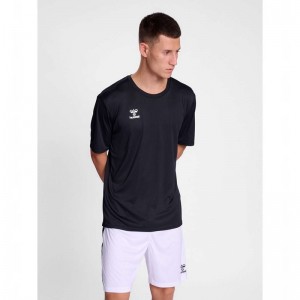 Hummel Essential S/S Jersey Herre Svarte | 443217-196