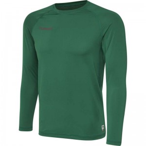 Hummel First Performance Jersey L/S Tights Herre Grønn | 459441-280