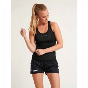 Hummel First Seamless W Tank Top Dame Svarte | 175870-173