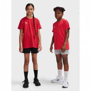 Hummel Go 2.0 S/S T-skjorte Barn Rød | 947588-275