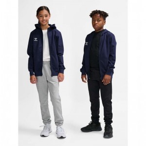 Hummel Go 2.0 Zip Hettegenser Barn Marineblå | 810251-516