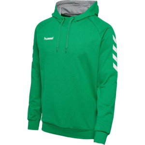 Hummel Go Cotton Hettegenser Herre Grønn | 750848-943