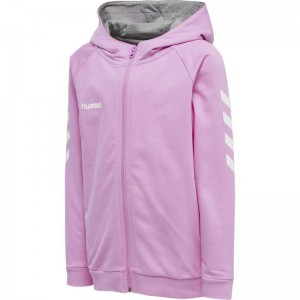Hummel Go Cotton Zip T-skjorte Barn Lavendel | 284582-966