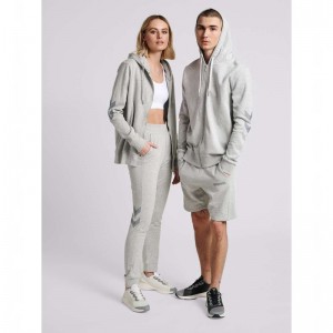Hummel Legacy Zip T-skjorte Herre Grå | 054226-326