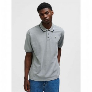Hummel Loose Shirt S/S Bee Polo T Skjorte Herre Grå | 921599-995