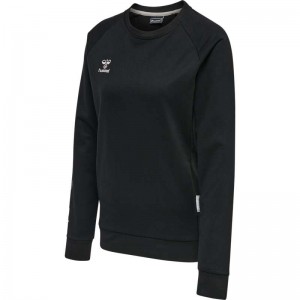 Hummel Move Grid Cotton Gensere Dame Svarte | 985935-602