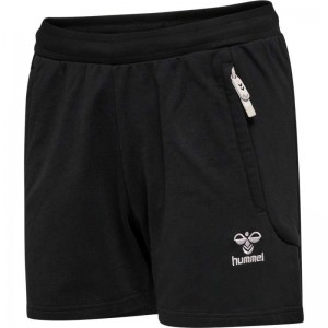 Hummel Move Grid Cotton Shorts Dame Svarte | 987944-949