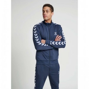 Hummel Nathan 2.0 Zip Jakker Herre Marineblå | 428193-177