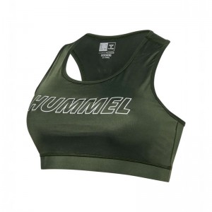 Hummel Te Curvy Plus Sports BH Dame Grønn | 138441-413