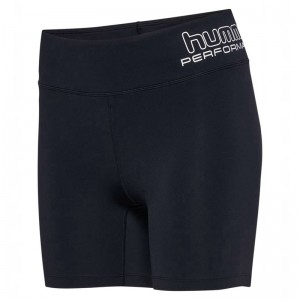 Hummel Te Fundamental Mw Tight Shorts Dame Svarte | 216703-867