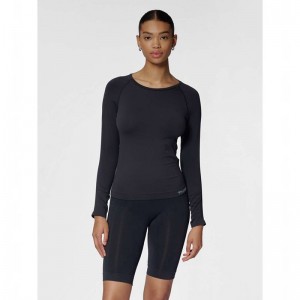 Hummel Tif Seamless L/S T-skjorte Dame Svarte | 995849-274