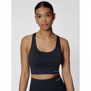 Hummel Tif Seamless Top Sports BH Dame Svarte | 810830-033