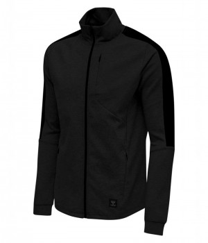 Hummel Tropper Zip Jakker Herre Svarte | 896852-122