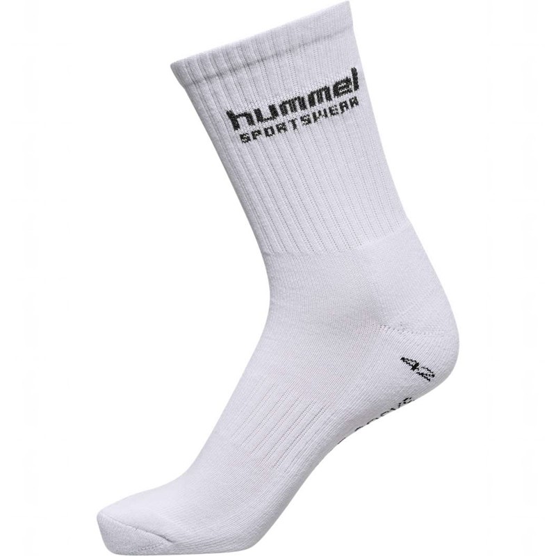 Hummel 3-pack Sportswear Sokker Dame Hvite | 009427-224