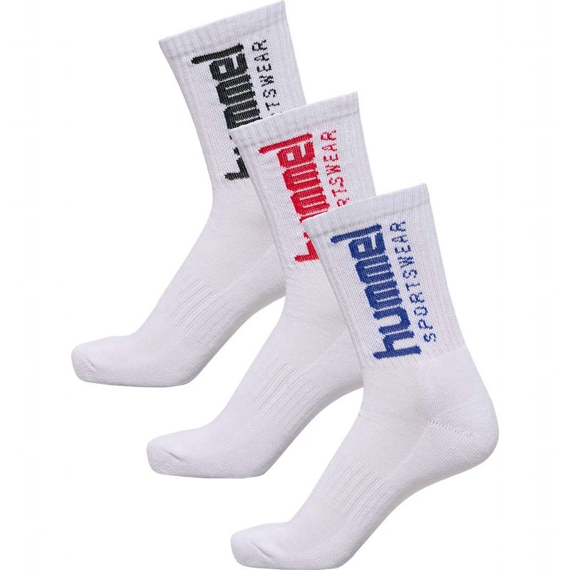 Hummel 3-packs Sportswear Big Sokker Herre Hvite | 845190-619