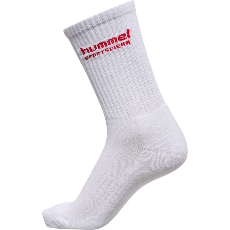 Hummel 3-packs Sportswear Sokker Herre Hvite | 504124-651