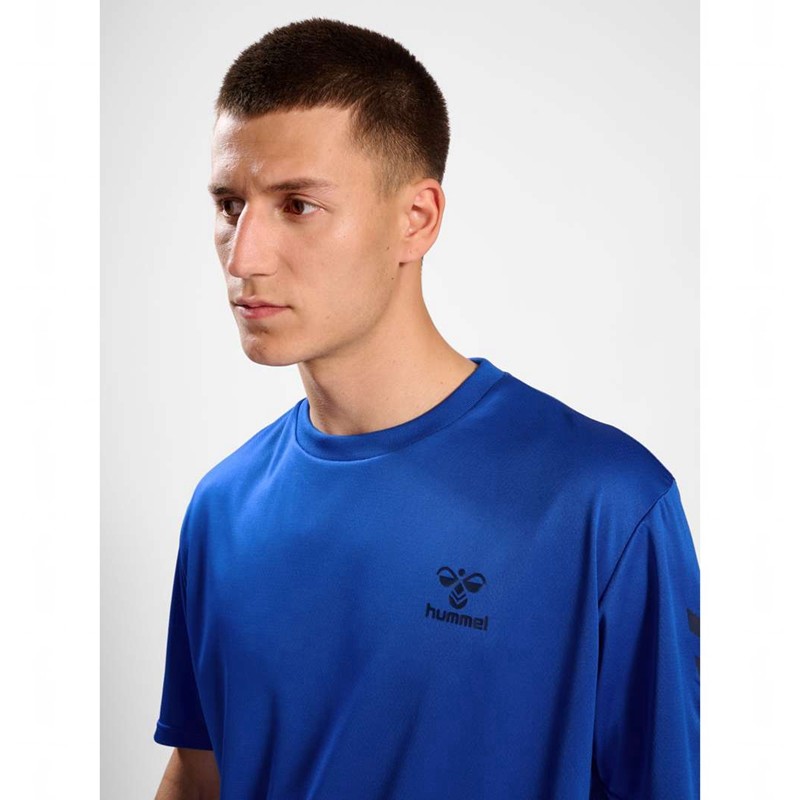 Hummel Active Pl Jersey S/S T-skjorte Herre Blå | 816687-092