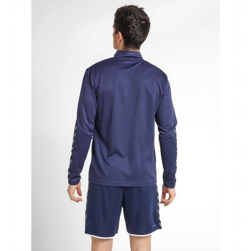 Hummel Authentic Half Zip Gensere Herre Marineblå | 532450-288