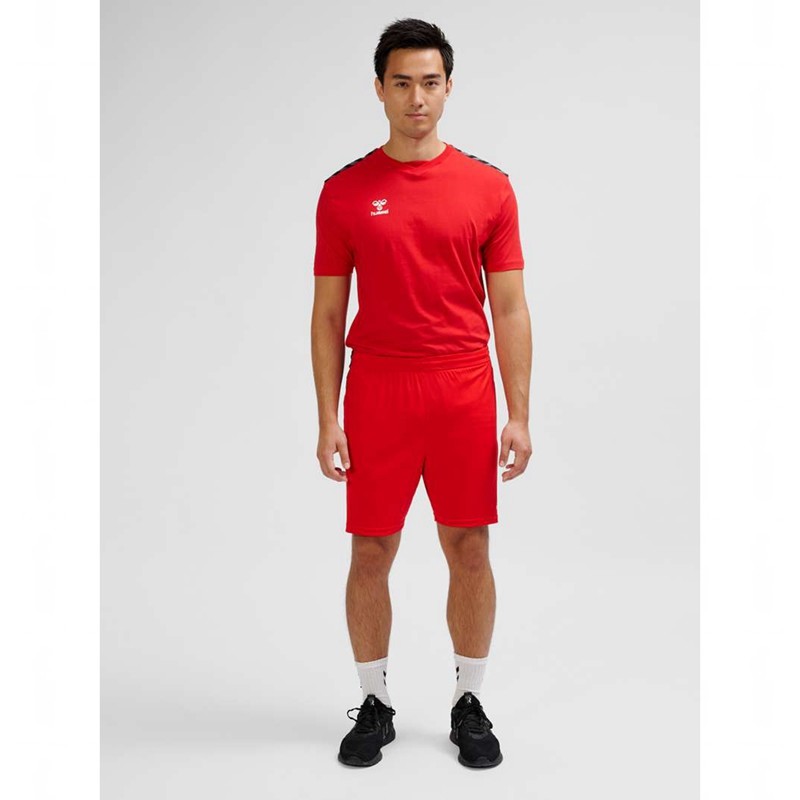 Hummel Authentic Pl Shorts Herre Rød | 293669-461