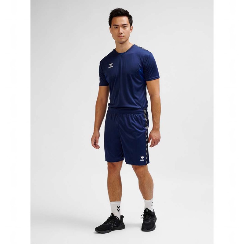 Hummel Authentic Pl T-skjorte Herre Marineblå | 141744-132