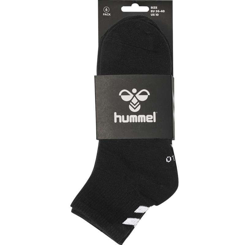 Hummel Chevron 6-pack Mid Cut Sokker Dame Svarte | 831105-727