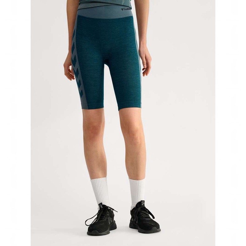 Hummel Clea Seamless Cycling Shorts Dame Blå | 862192-565