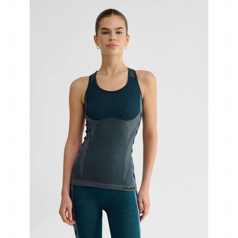 Hummel Clea Seamless Tank Top Dame Blå | 476515-281