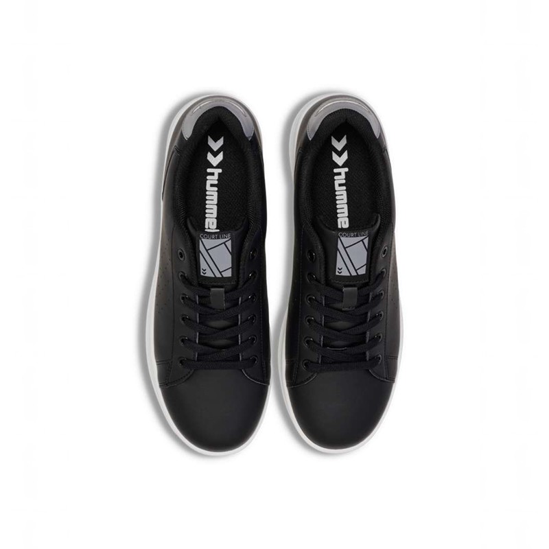 Hummel Court Line Sneakers Dame Svarte | 969174-671