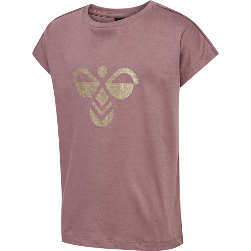 Hummel Diez S/S T-skjorte Barn Rosa | 059286-825
