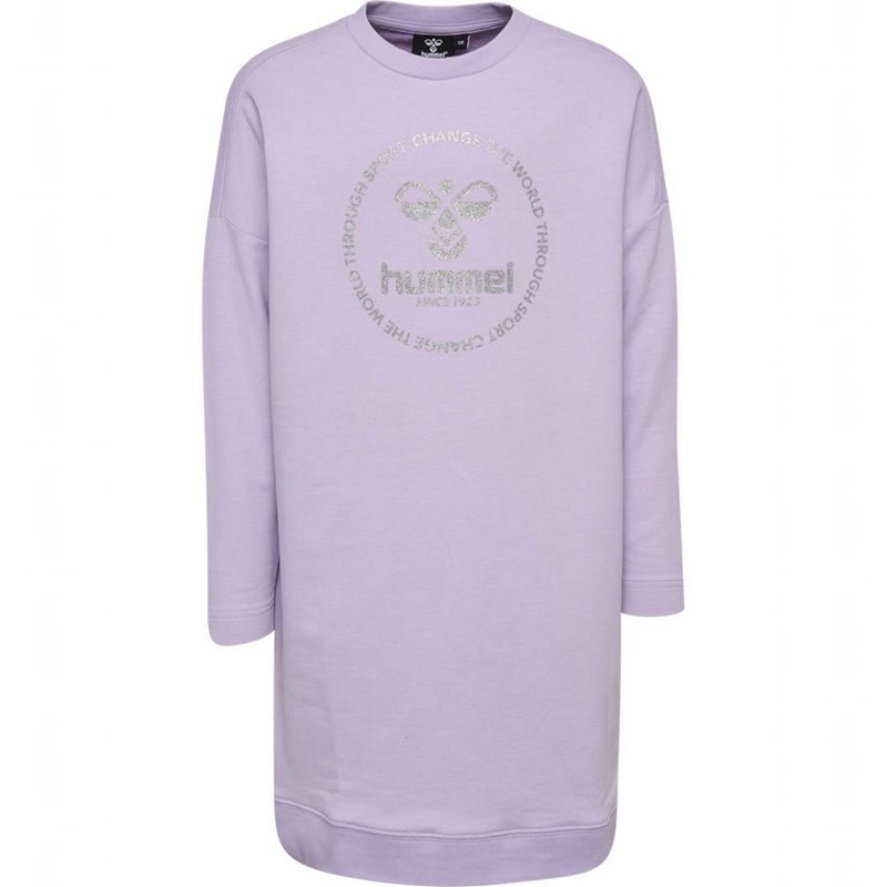 Hummel Elly L/S Kjole Barn Lavendel | 422831-267