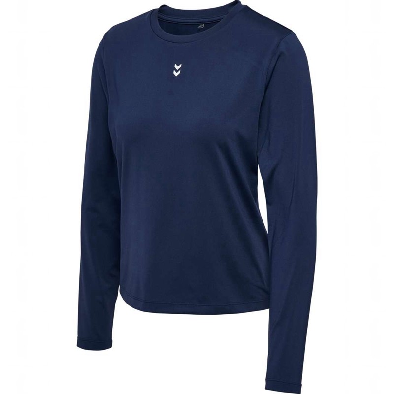 Hummel Fast W L/S T-skjorte Dame Marineblå | 401085-778