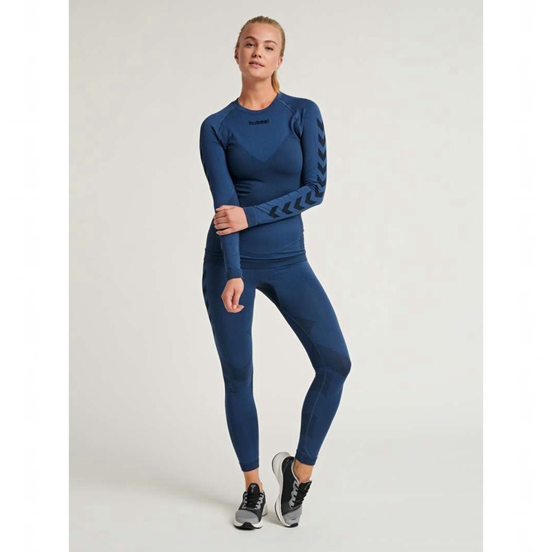 Hummel First Seamless Tr W Tights Dame Marineblå | 731583-507