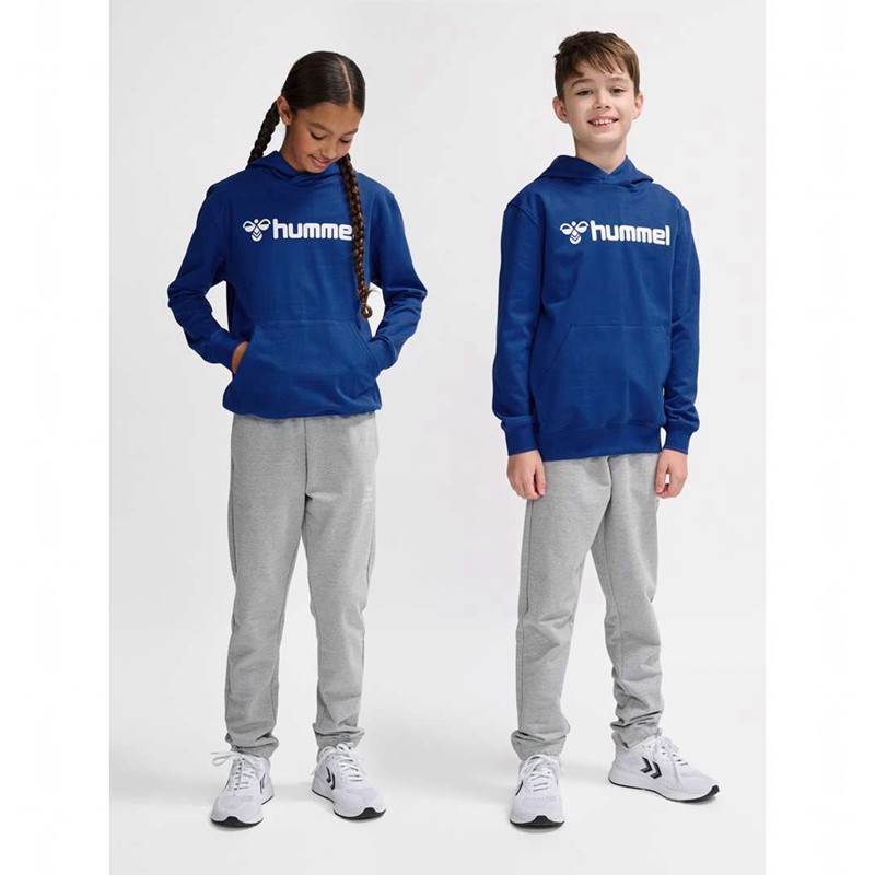 Hummel Go 2.0 Logo Hettegenser Barn Blå | 116481-086