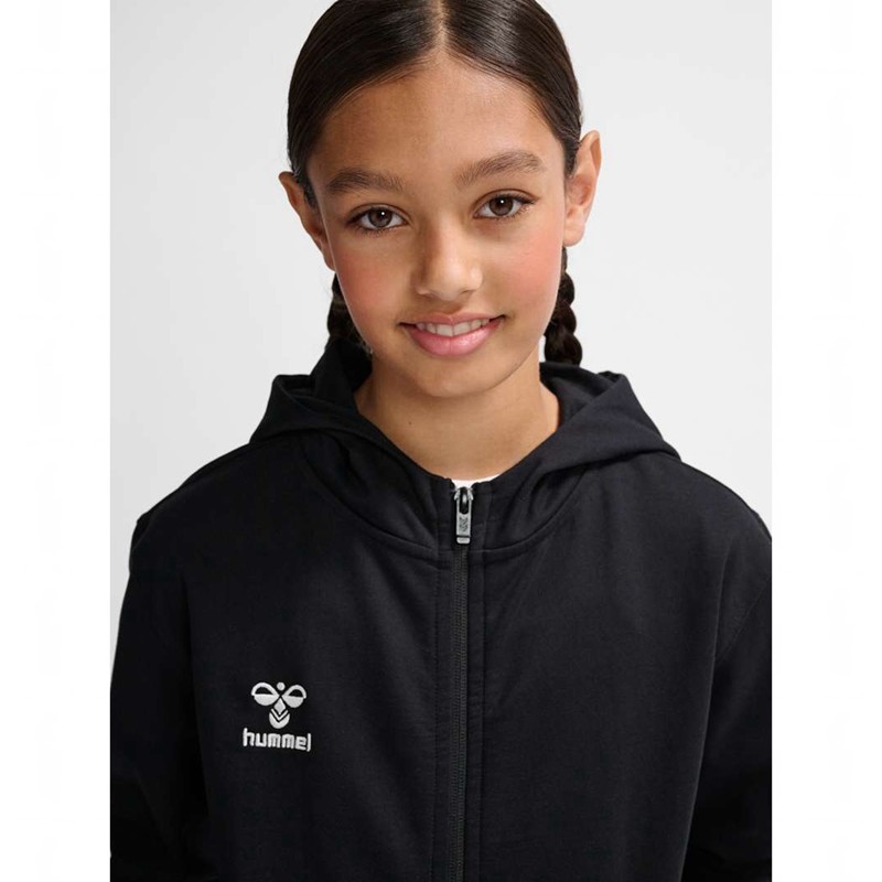 Hummel Go 2.0 Zip Hettegenser Barn Svarte | 793624-285