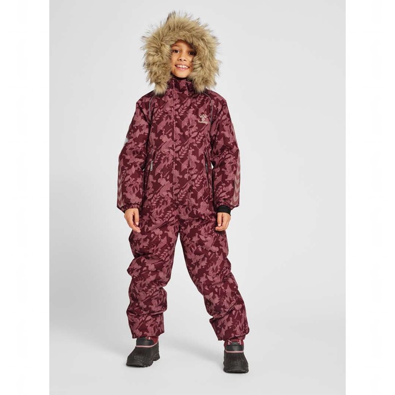 Hummel Icy Tex Snowsuit Drakter Barn Burgunder | 060541-223