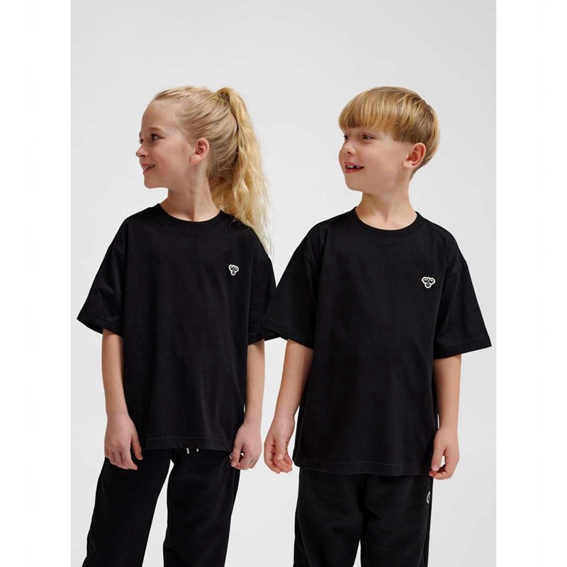 Hummel Jr Loose S/S Bee T-skjorte Barn Svarte | 022357-443