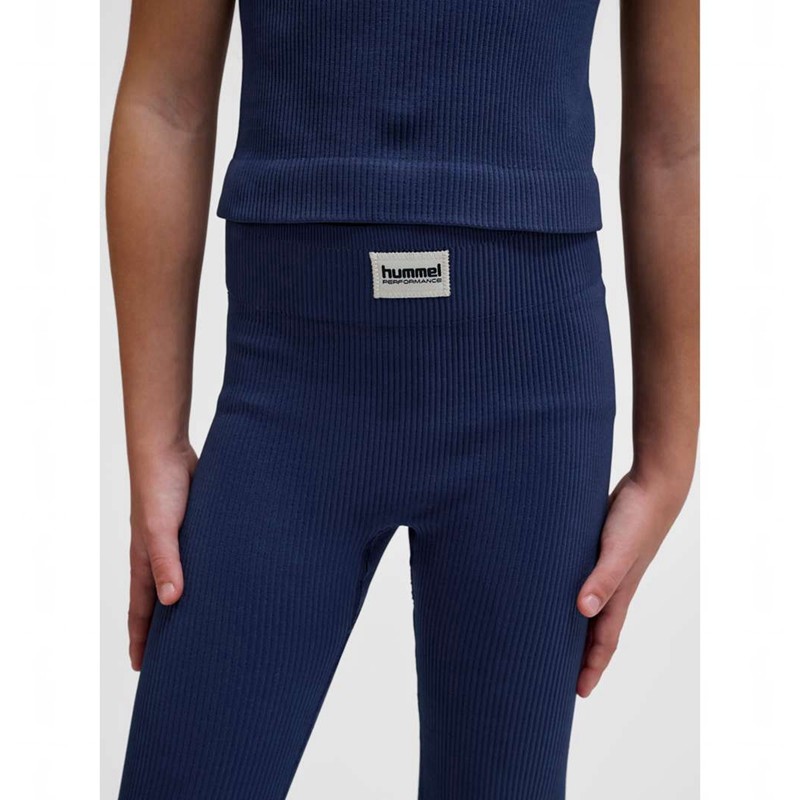 Hummel Jr Seamless Rib Mw Tights Barn Svarte | 060868-254