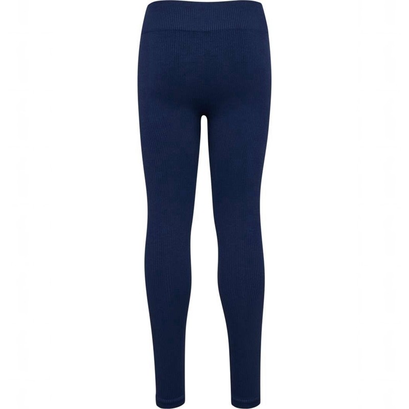 Hummel Jr Seamless Rib Mw Tights Barn Svarte | 060868-254