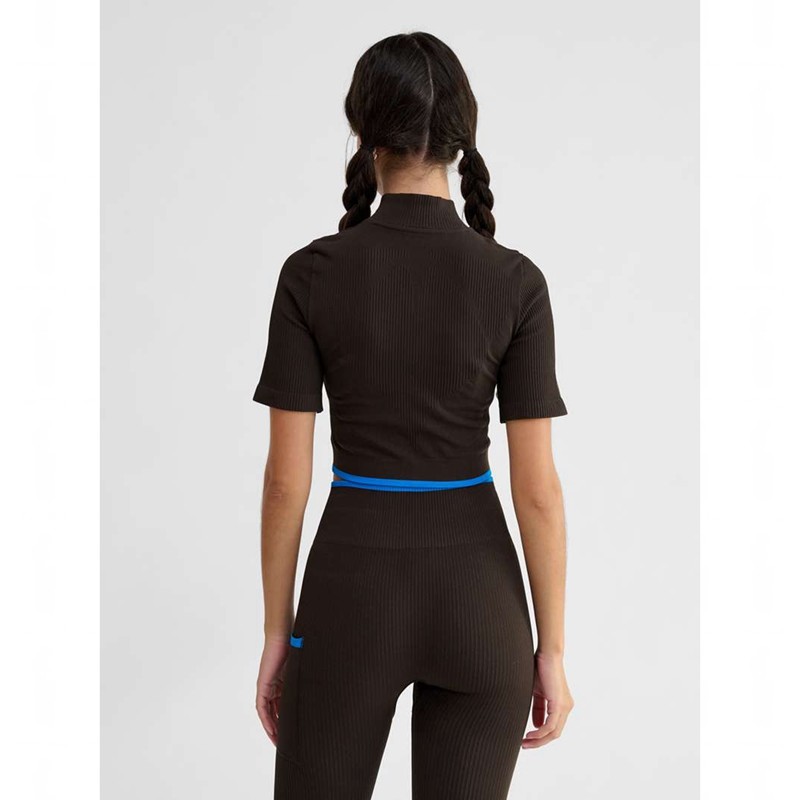 Hummel Knitteds Zip Tank Top Dame Sjokolade | 655218-379