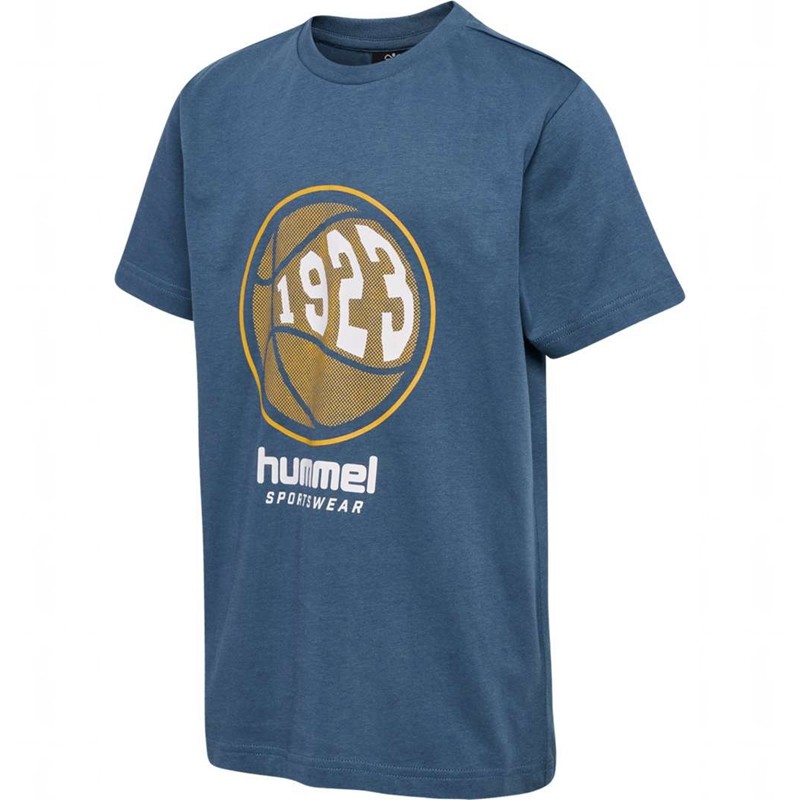 Hummel Leo S/S T-skjorte Barn Blå | 060686-170