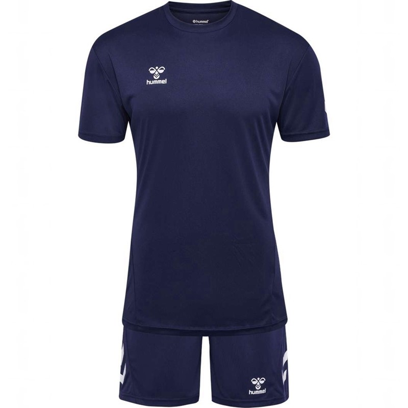 Hummel Logo T-skjorte Herre Marineblå | 603154-571