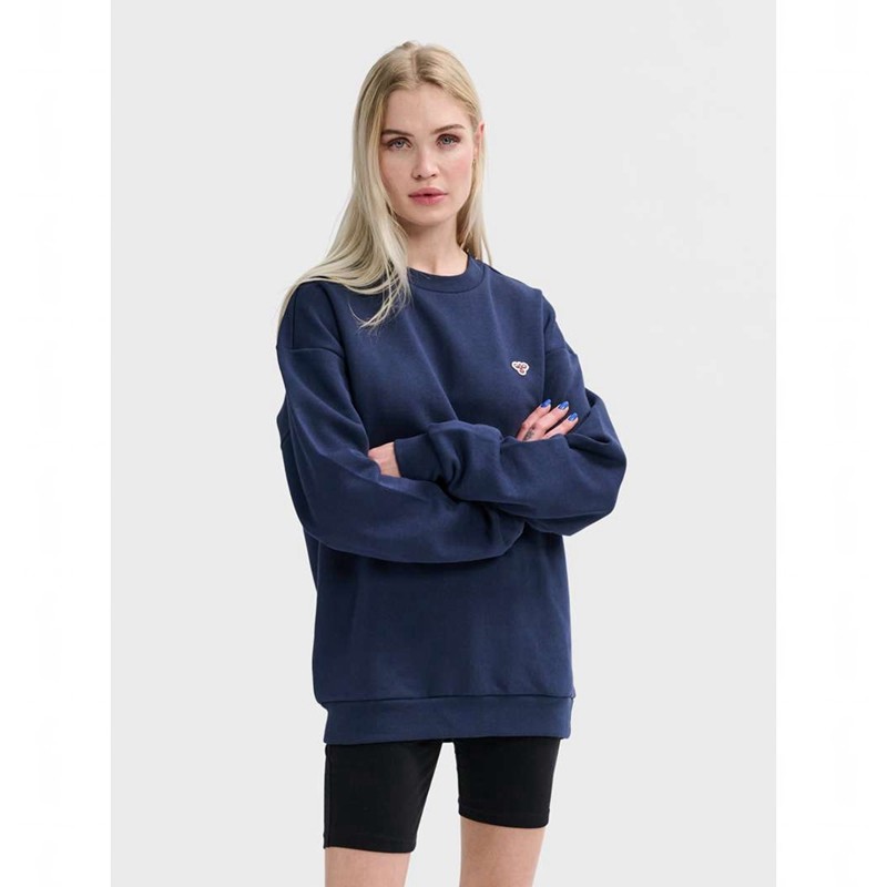 Hummel Loose Crewneck Bee Gensere Dame Marineblå | 833452-813