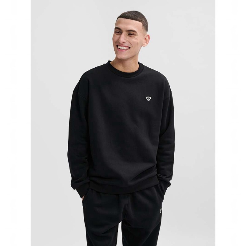Hummel Loose Crewneck Bee Gensere Herre Svarte | 853692-305