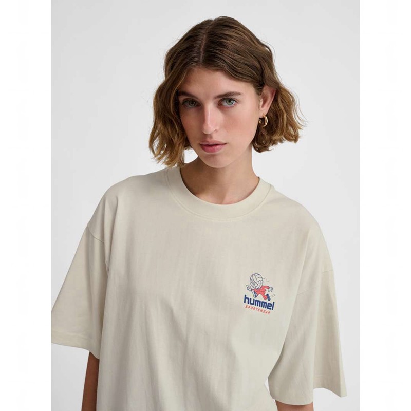 Hummel Loose S/S Headball T-skjorte Dame Hvite | 035651-368